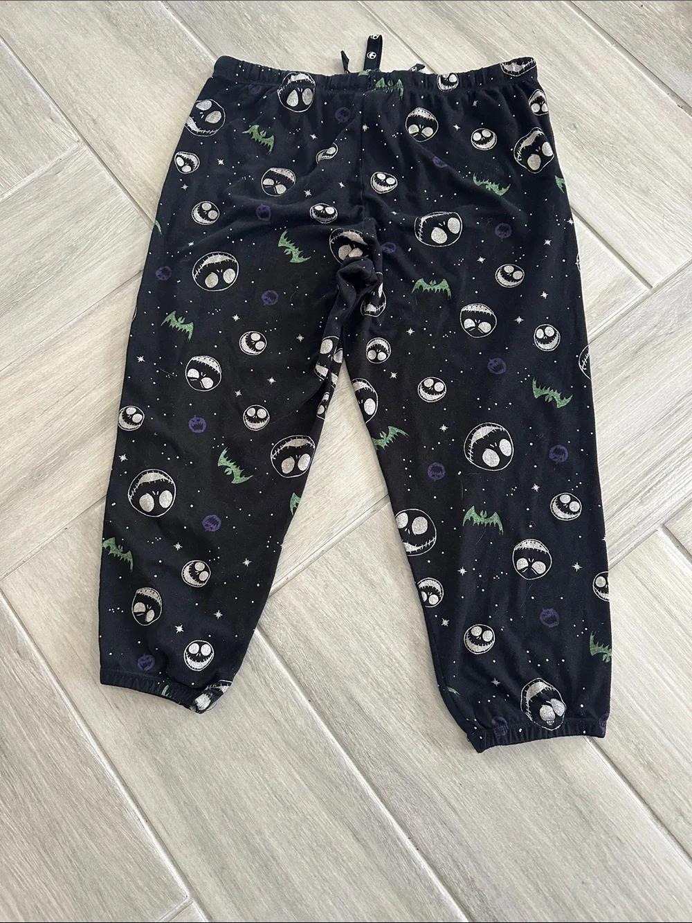 Disney nightmare before Christmas Black& Green Halloween Face Print